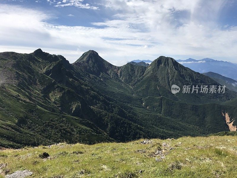 Mount Akadake (赤岳) of Yatsugatake in Japan (百名山)